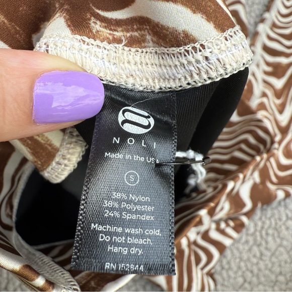 Noli groove leggings Brown zebra print Leggings - Picture 5 of 5